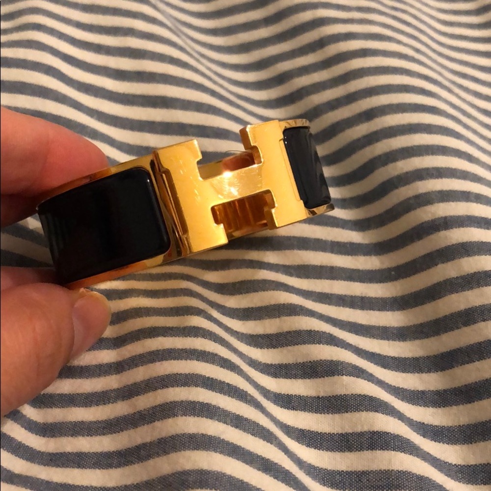 Hermes Clic Clac in Bleu Abysse without box